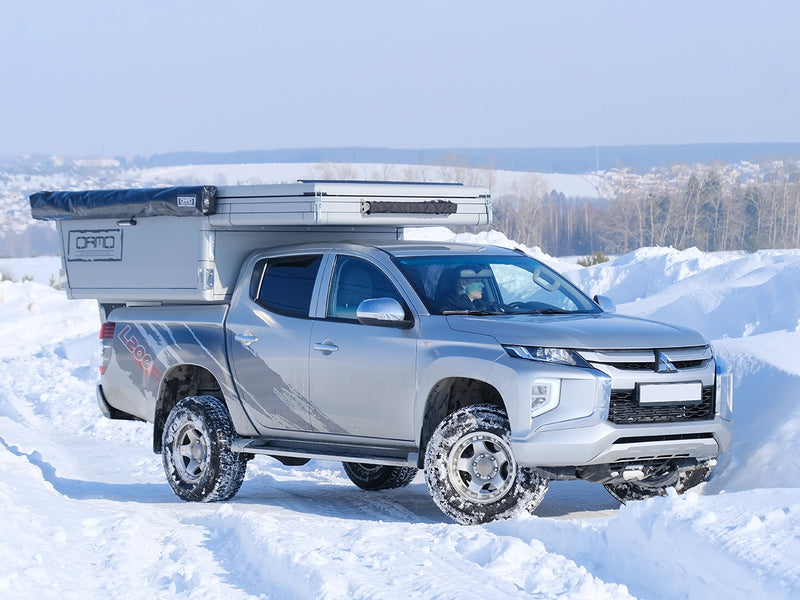 Cellule ORMO 42 sous la neige, isolation 4 saisons par grand froid