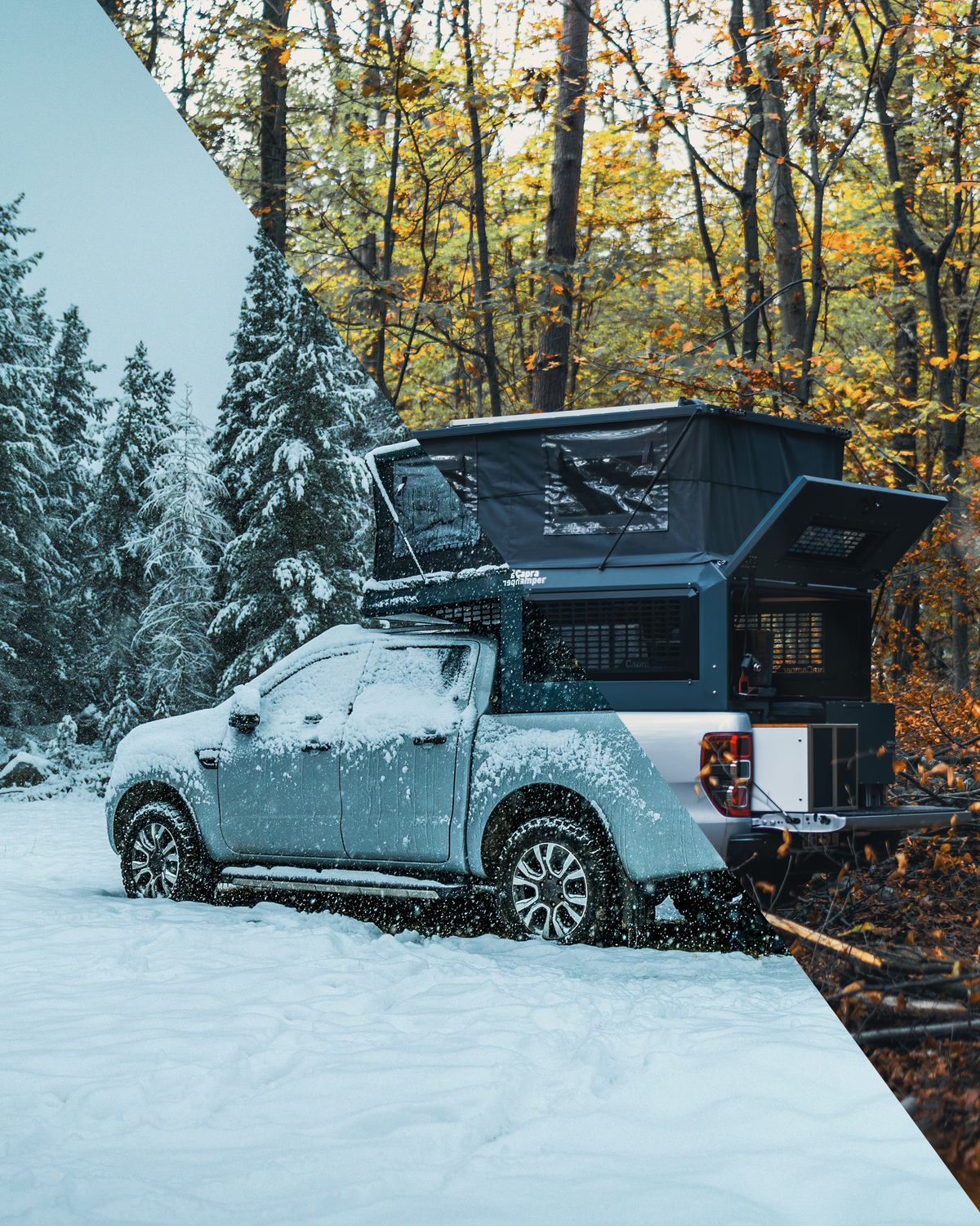 Capra Camper, la cellule de pick-up ultra légère pour partir loin - Cellules amovibles Capra Camper