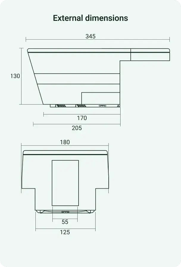Dimensions de la cellule ORMO 42