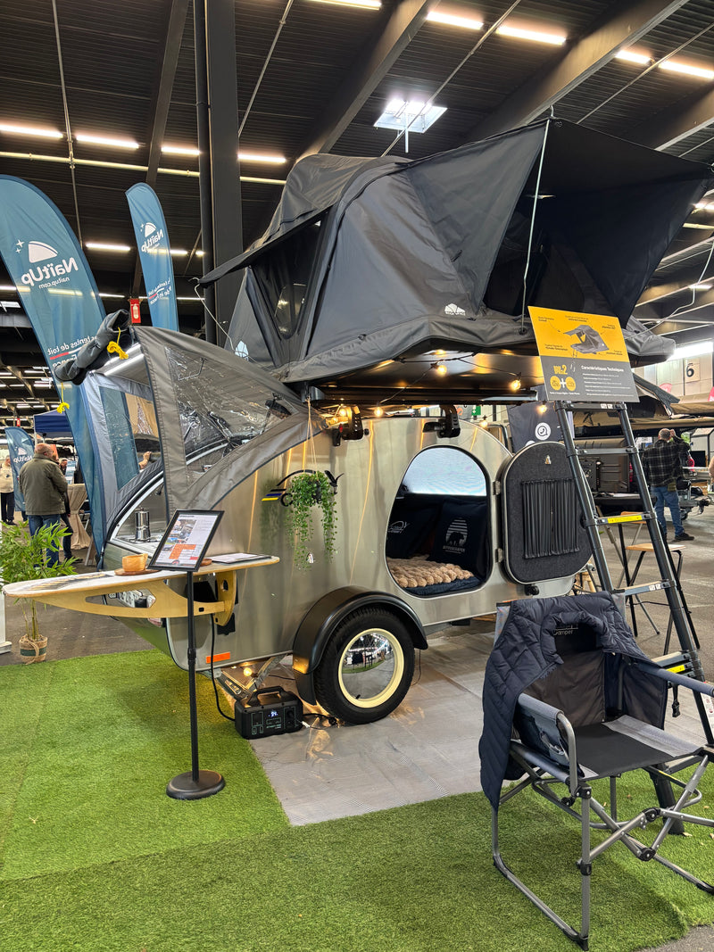 Mini-caravane teardrop Steeldrop haut de gamme