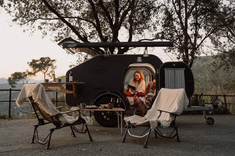 Couchage de la mini-caravane X-Line avec matelas